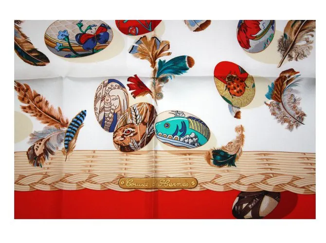 "la couvée d'Hermès" Pañuelos de seda 