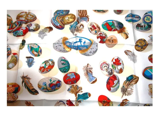 "la couvée d'Hermès" Pañuelos de seda 