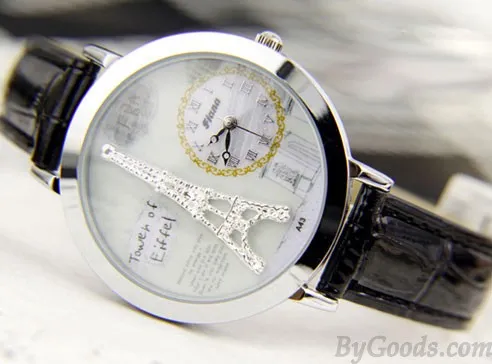 Romantic Dimensional Fimo Eiffel Tower Fashion Watch