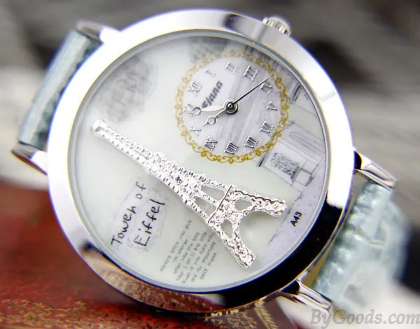 Romantic Dimensional Fimo Eiffel Tower Fashion Watch
