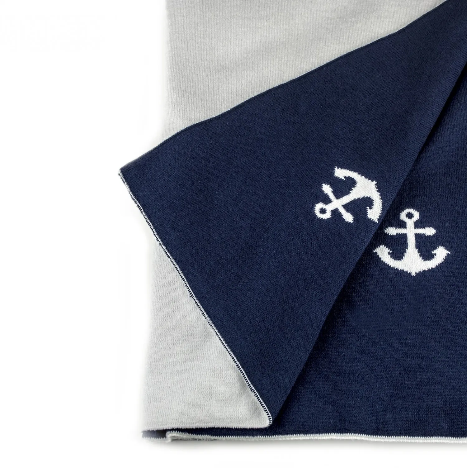 Sailor cotton knit shawl or shawl