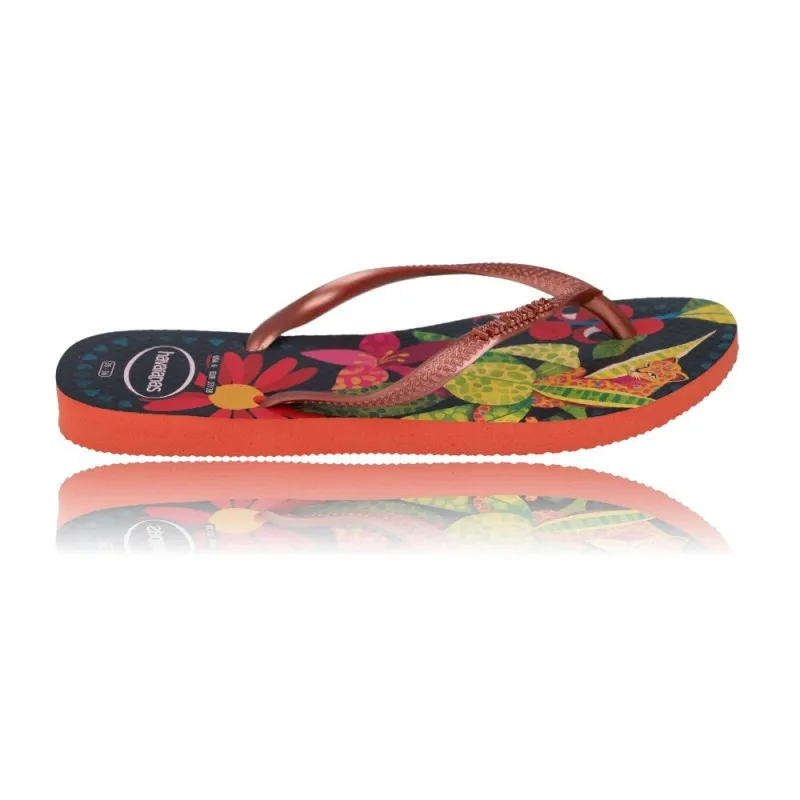 SANDALIAS CHANCLAS FLIPFLOP PARA MUJER DE HAVAIANAS SLIM TROPICAL 4122111
