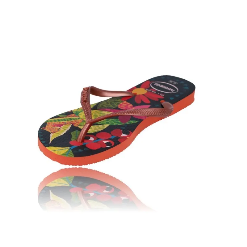 SANDALIAS CHANCLAS FLIPFLOP PARA MUJER DE HAVAIANAS SLIM TROPICAL 4122111