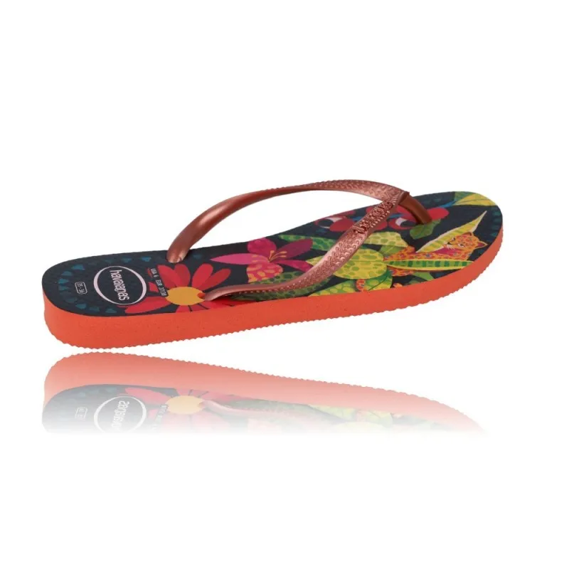SANDALIAS CHANCLAS FLIPFLOP PARA MUJER DE HAVAIANAS SLIM TROPICAL 4122111