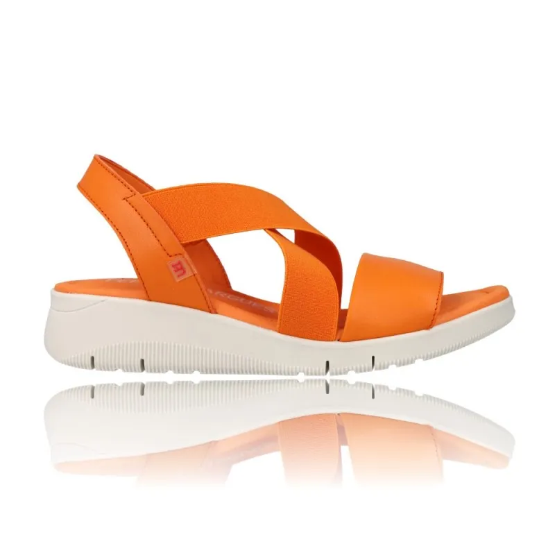 SANDALIAS PARA MUJER CON CUñA PEPE MENARGUES MODELO 10489  PRáCTICAS Y CóMODAS
