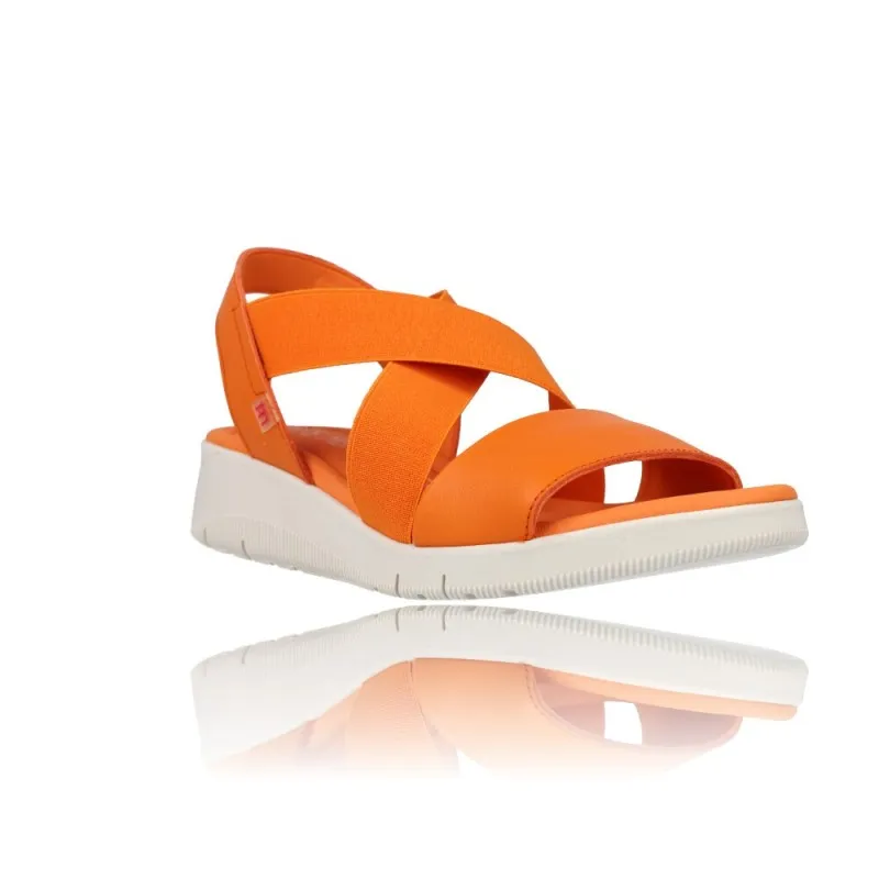 SANDALIAS PARA MUJER CON CUñA PEPE MENARGUES MODELO 10489  PRáCTICAS Y CóMODAS