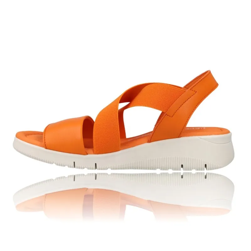 SANDALIAS PARA MUJER CON CUñA PEPE MENARGUES MODELO 10489  PRáCTICAS Y CóMODAS