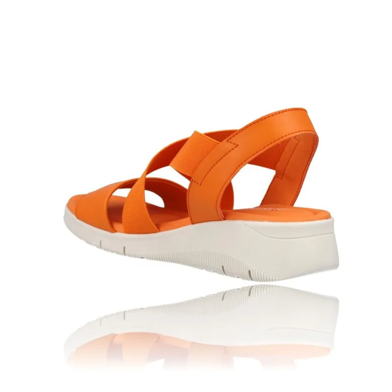 SANDALIAS PARA MUJER CON CUñA PEPE MENARGUES MODELO 10489  PRáCTICAS Y CóMODAS