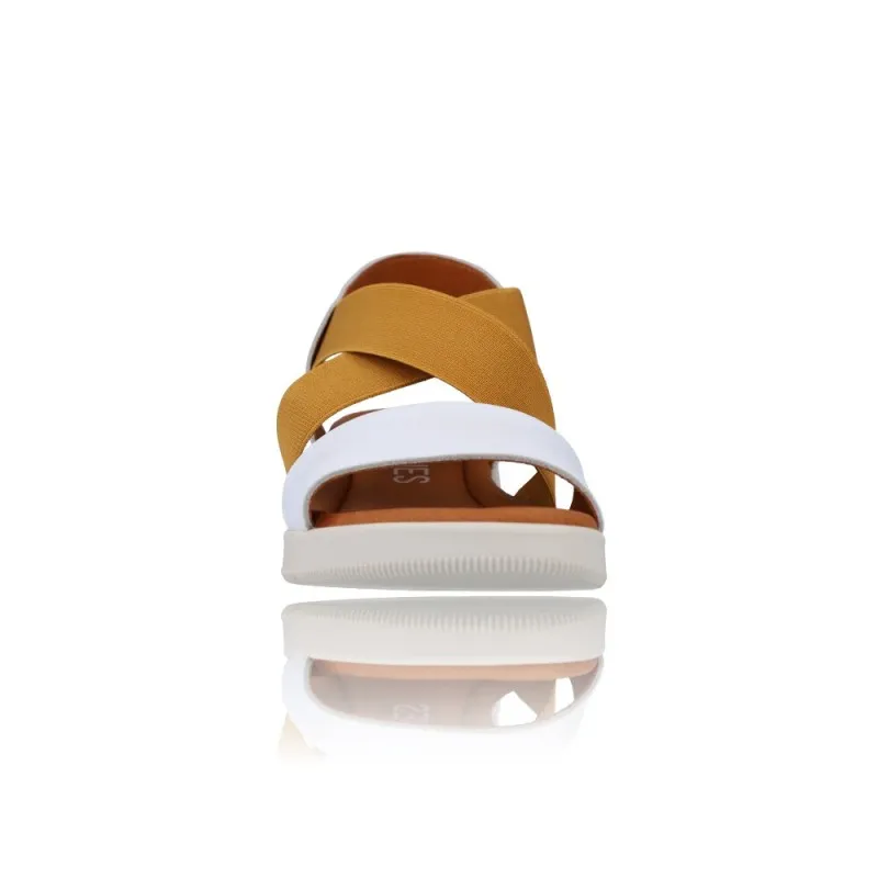 SANDALIAS PARA MUJER CON CUñA PEPE MENARGUES MODELO 10489  PRáCTICAS Y CóMODAS