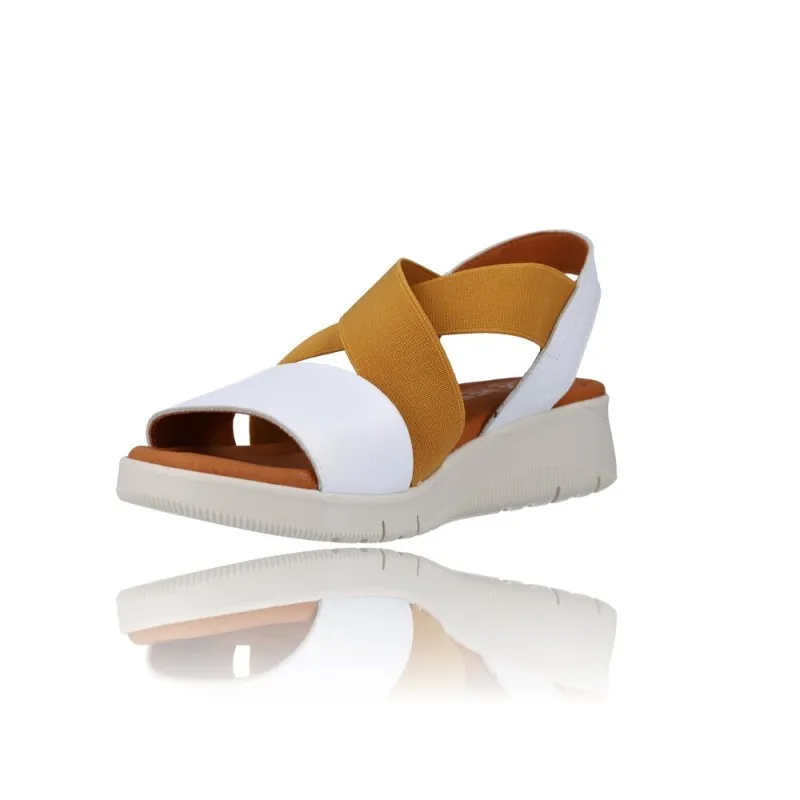 SANDALIAS PARA MUJER CON CUñA PEPE MENARGUES MODELO 10489  PRáCTICAS Y CóMODAS