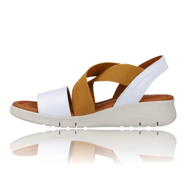 SANDALIAS PARA MUJER CON CUñA PEPE MENARGUES MODELO 10489  PRáCTICAS Y CóMODAS