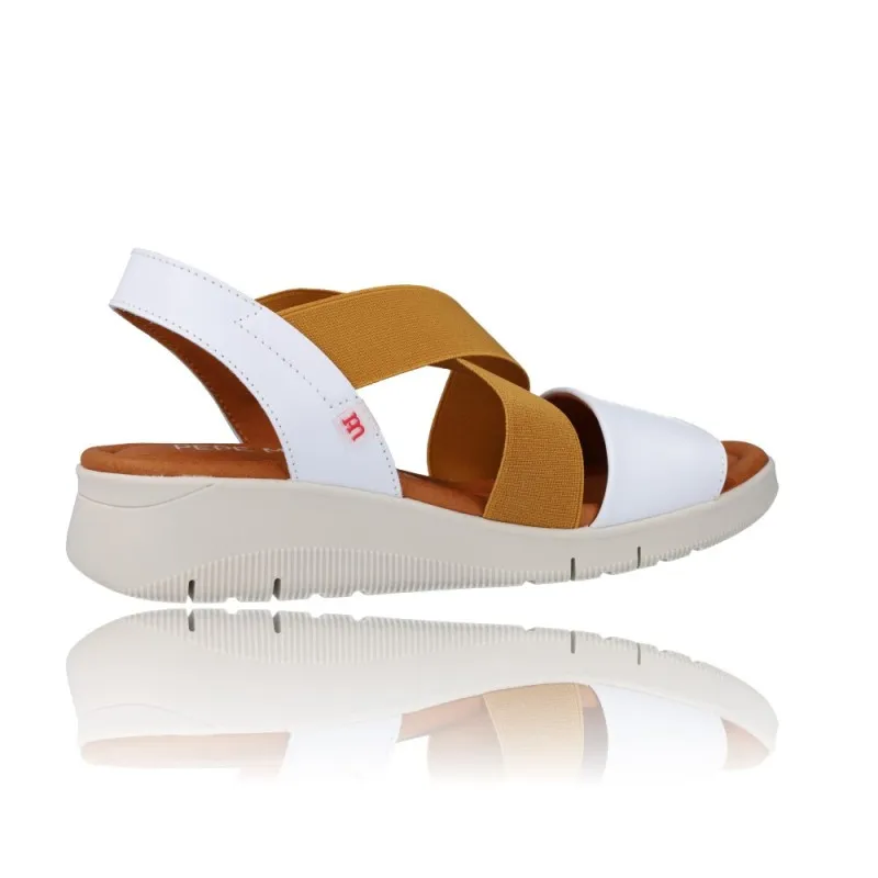 SANDALIAS PARA MUJER CON CUñA PEPE MENARGUES MODELO 10489  PRáCTICAS Y CóMODAS