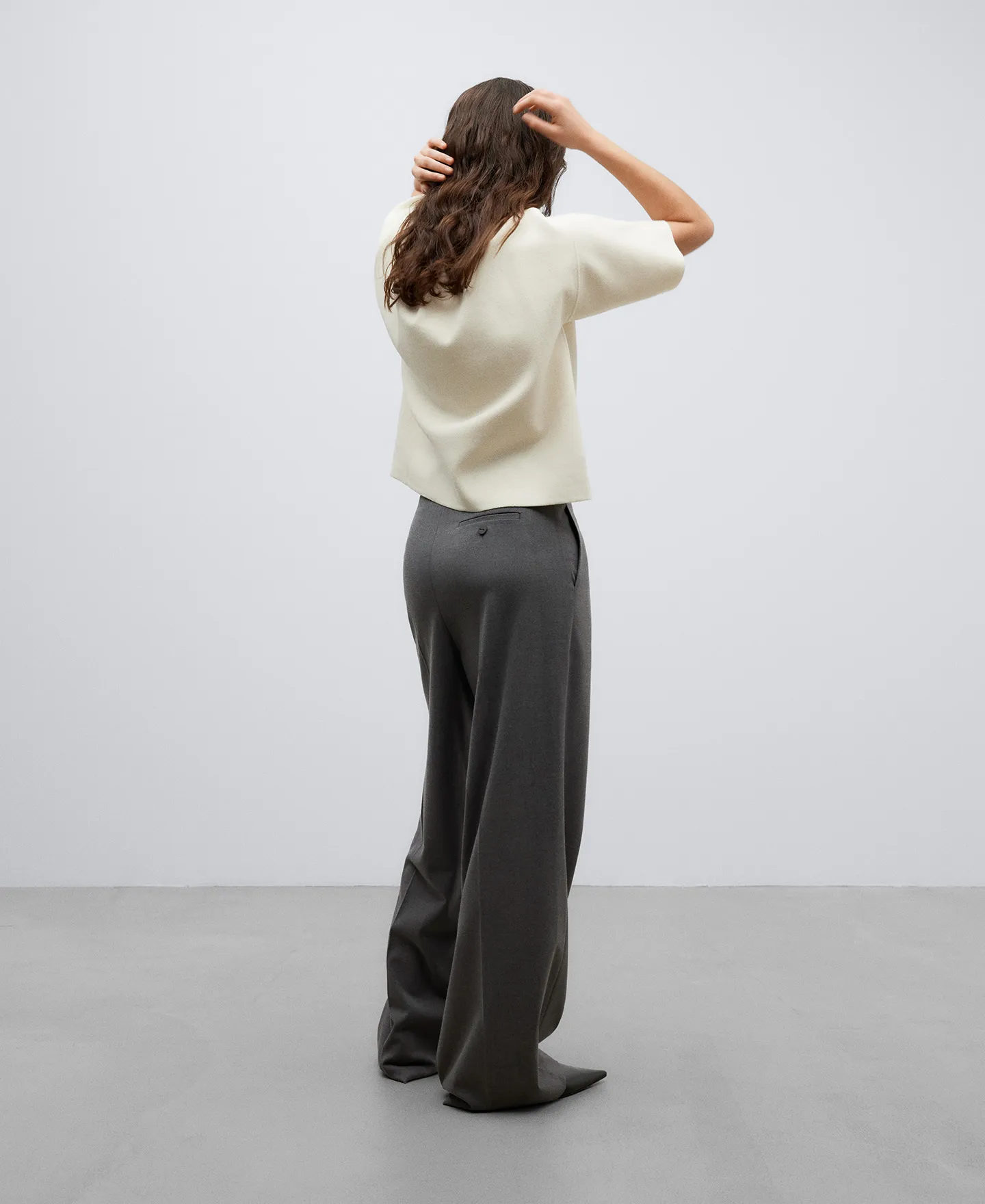 SHORTSLEEVED COTTON SWEATER FOR WOMAN