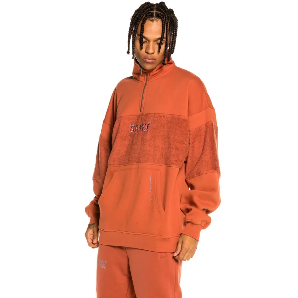 SUDADERA GRIMEY "JAZZ THING" HIGH NECK  OCHRE | FALL 21
