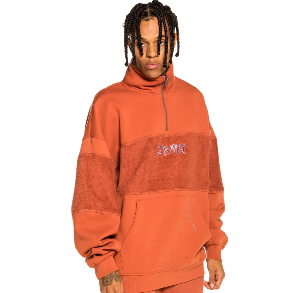 SUDADERA GRIMEY "JAZZ THING" HIGH NECK  OCHRE | FALL 21