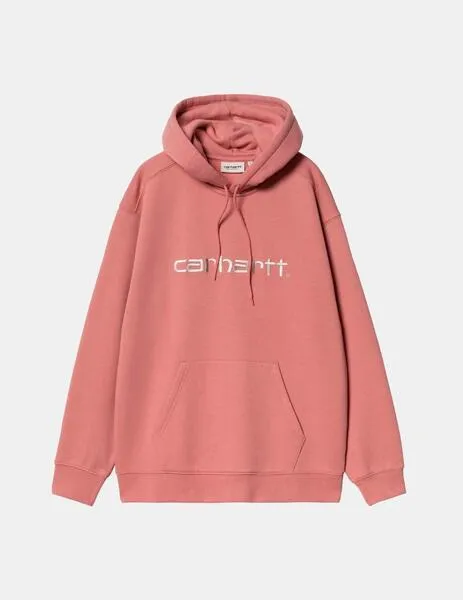 SUDADERA W' HOODED CARHARTT  DUSTY ROSE / MOONBEA