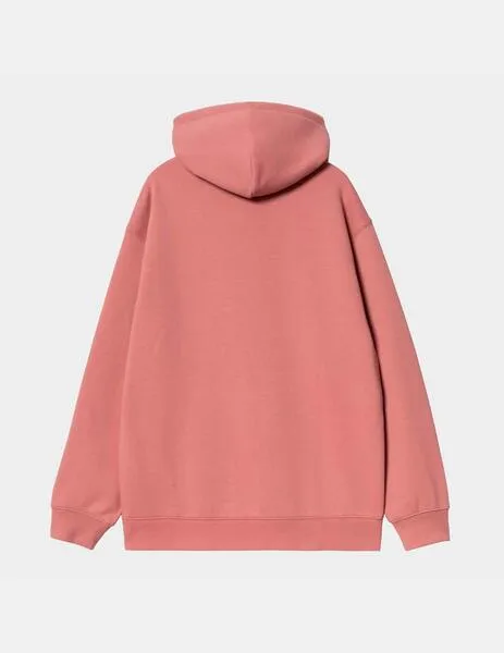 SUDADERA W' HOODED CARHARTT  DUSTY ROSE / MOONBEA
