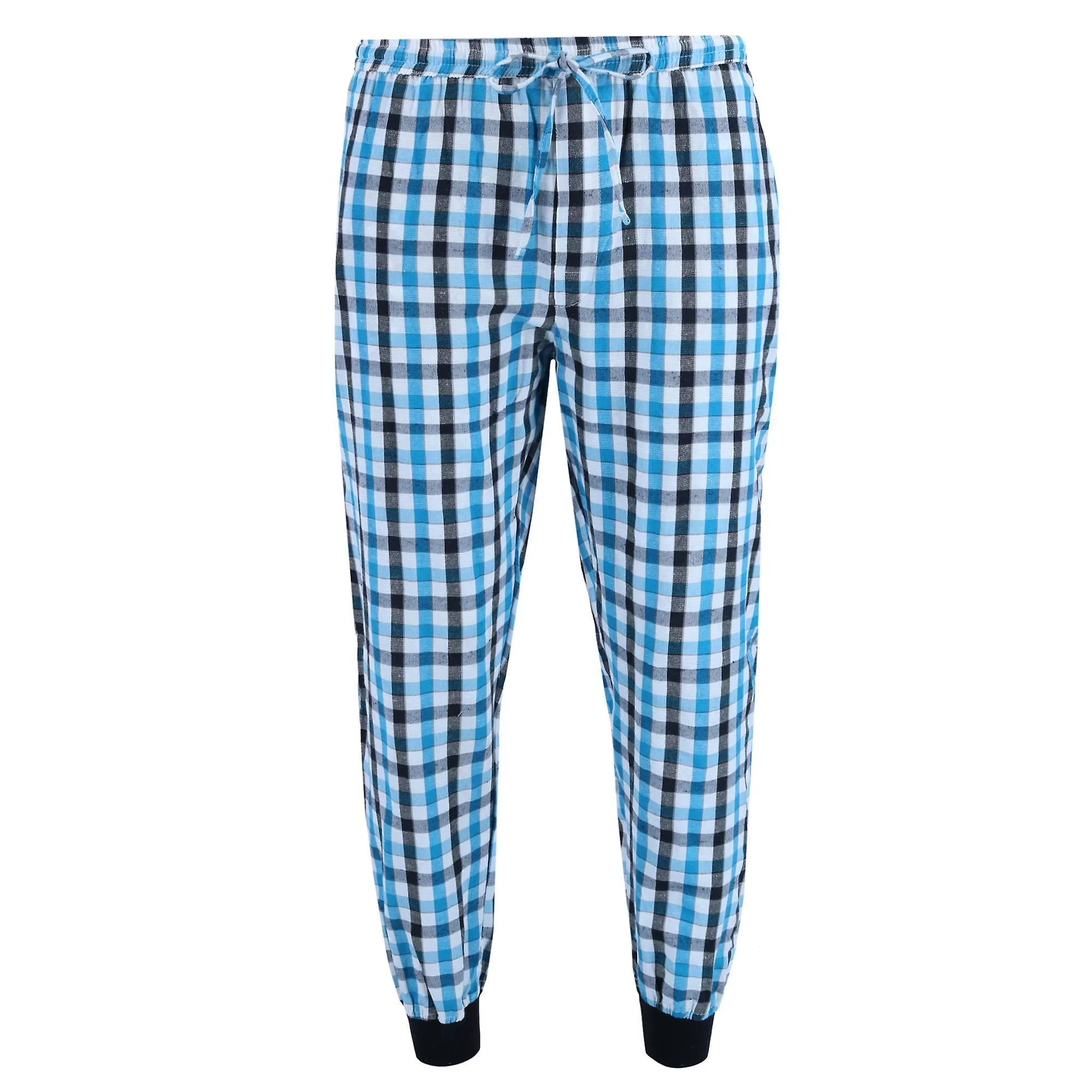 TEN WEST APPAREL  VNECK TOP WITH PLAID JOGGER LOUNGE SET (MEN)