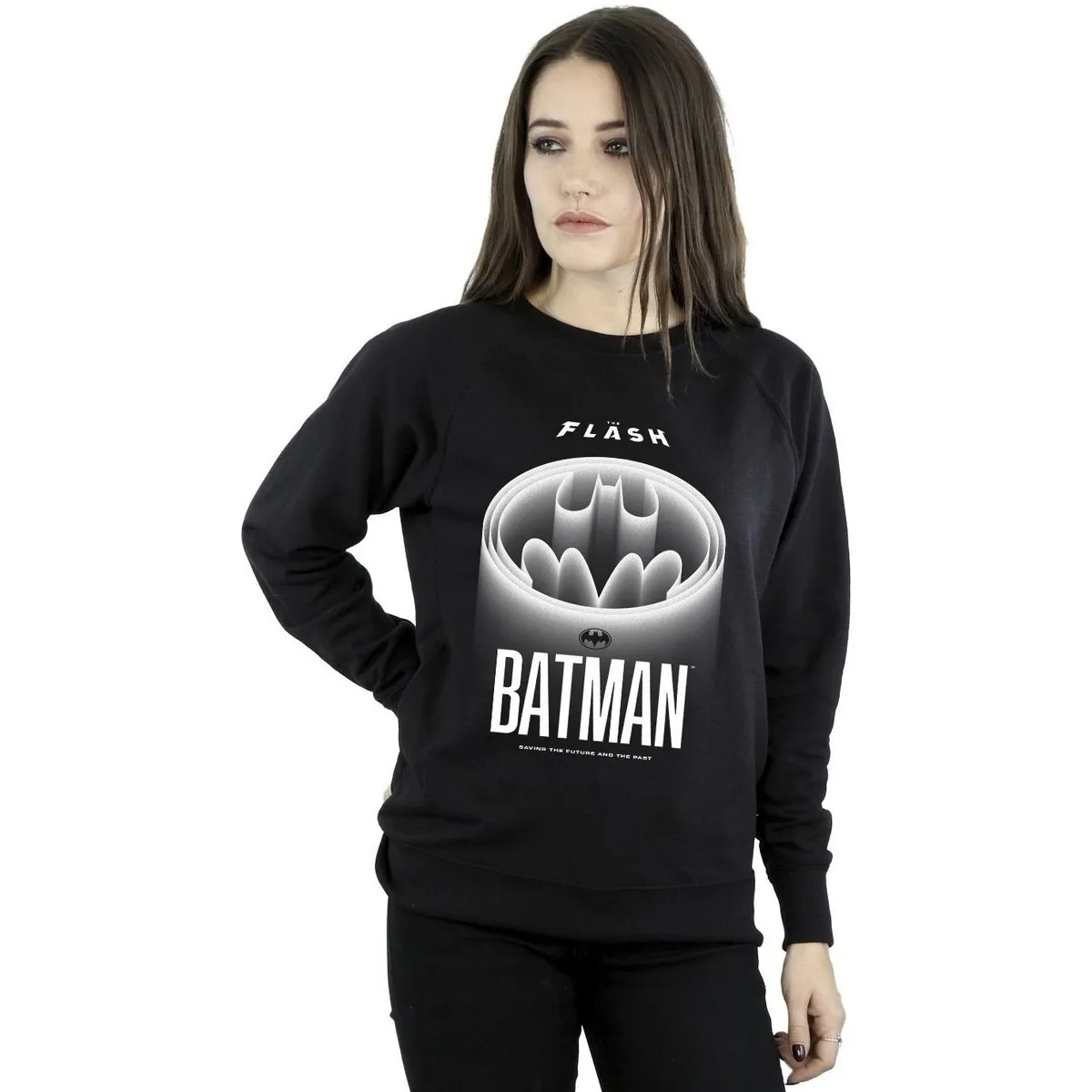 The Flash Batman White Logo