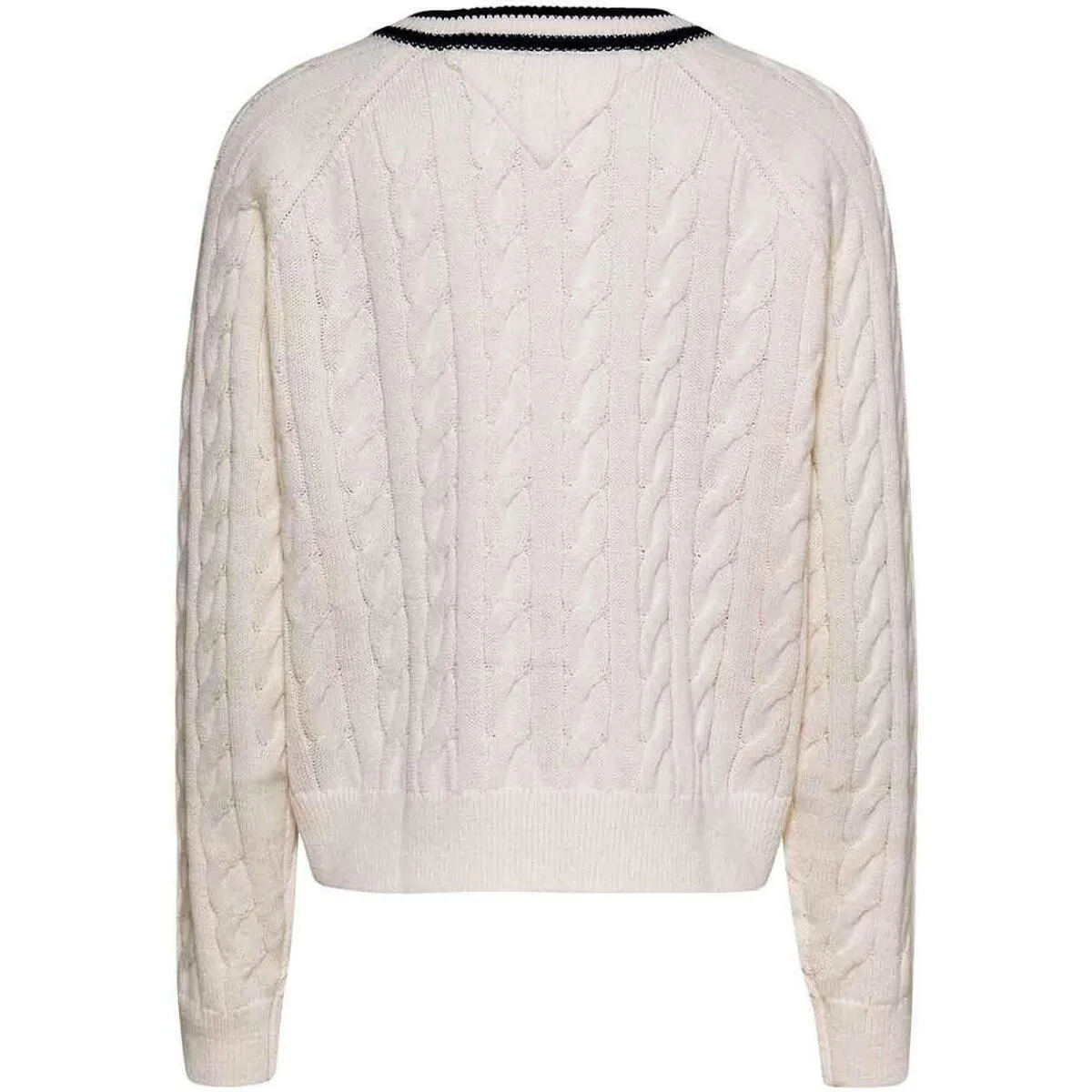TJW VNECK CABLE SWEATER
