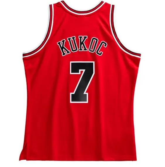 TONI KUKOC CHICAGO BULLS 9798 RED RETRO SWINGMAN