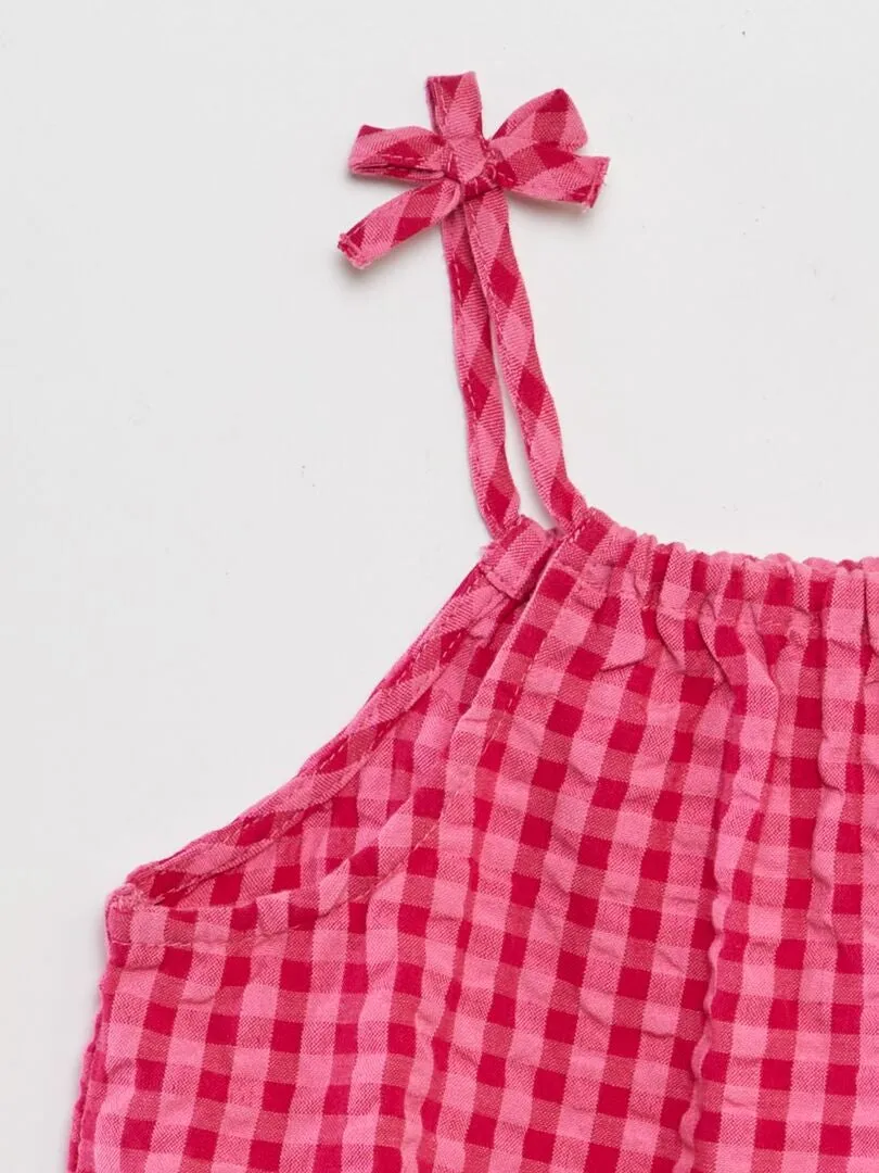 TOP DE TIRANTES FINOS  ROSA