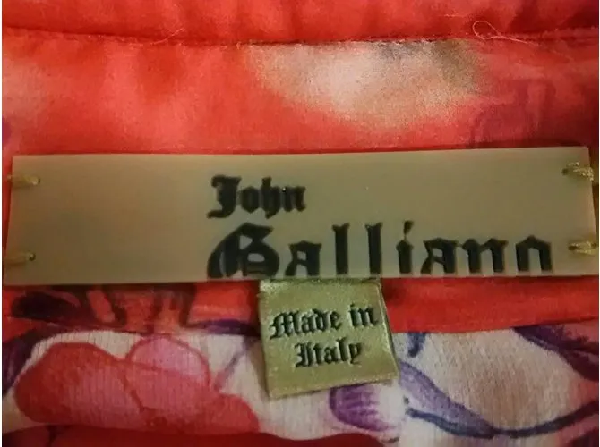 Túnica De Seda De John Galliano Multicolor 