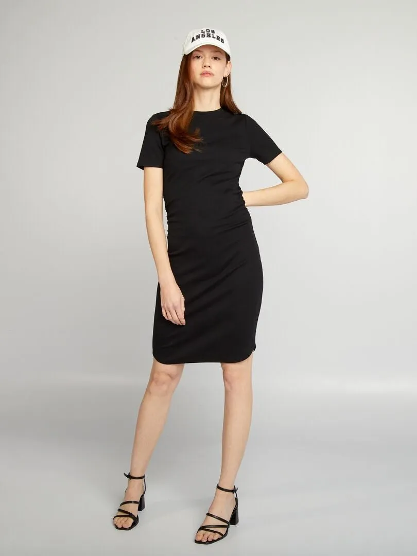 VESTIDO DE PUNTO DE CANALé  NEGRO