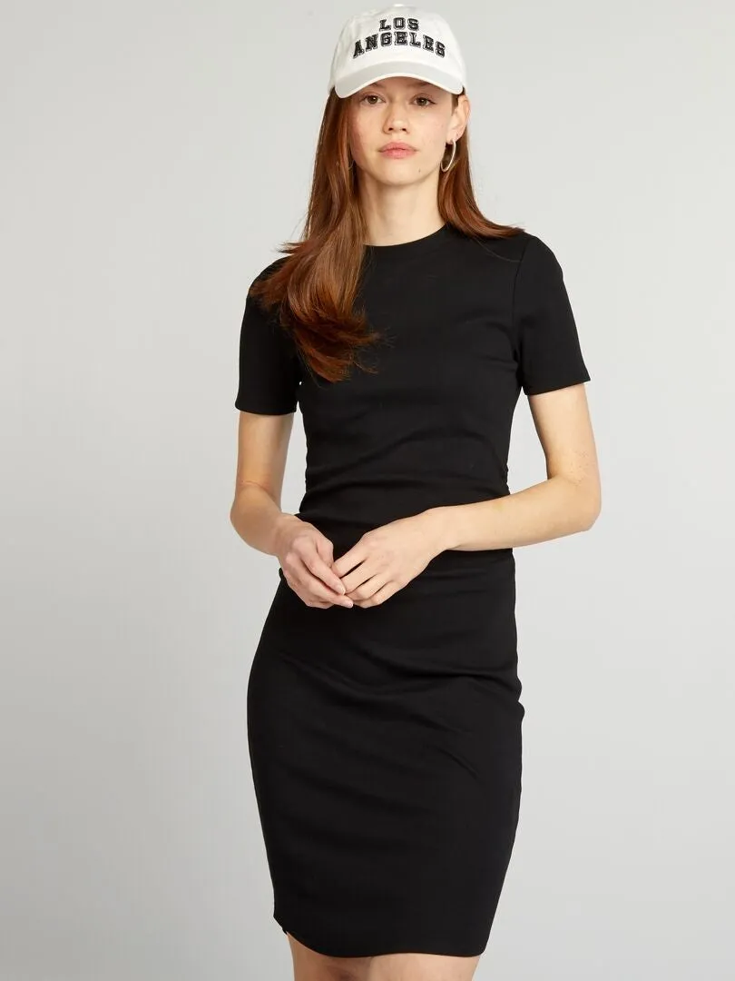 VESTIDO DE PUNTO DE CANALé  NEGRO
