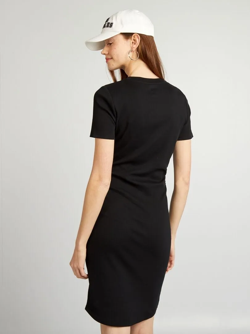 VESTIDO DE PUNTO DE CANALé  NEGRO