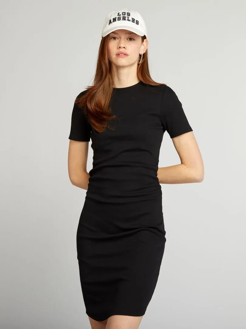 VESTIDO DE PUNTO DE CANALé  NEGRO