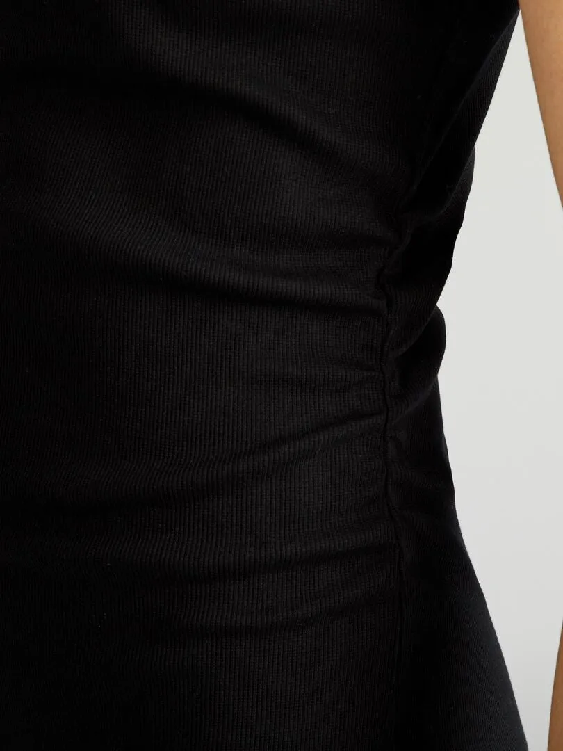 VESTIDO DE PUNTO DE CANALé  NEGRO