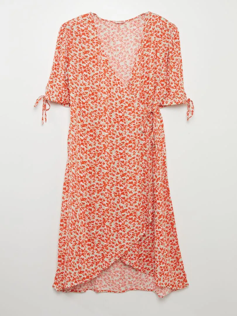 VESTIDO LARGO CRUZADO 'JDY'  ROSA