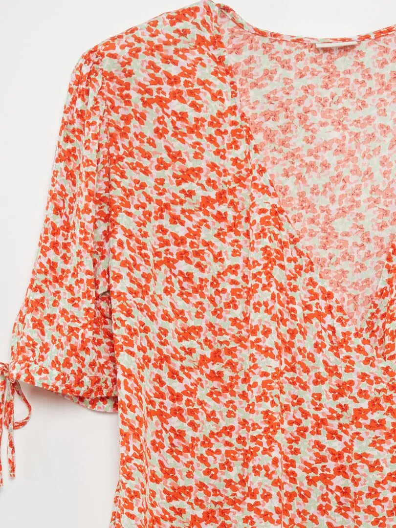 VESTIDO LARGO CRUZADO 'JDY'  ROSA