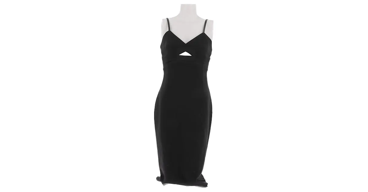 VICTORIA BECKHAM Vestidos T.FR 38 Seda Negro 