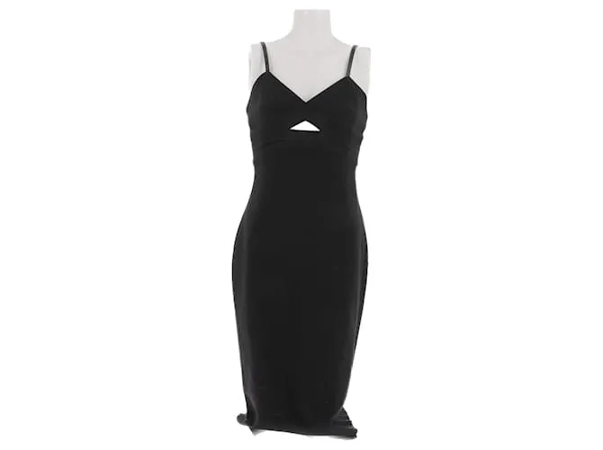 VICTORIA BECKHAM Vestidos T.FR 38 Seda Negro 