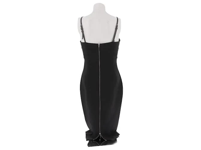 VICTORIA BECKHAM Vestidos T.FR 38 Seda Negro 