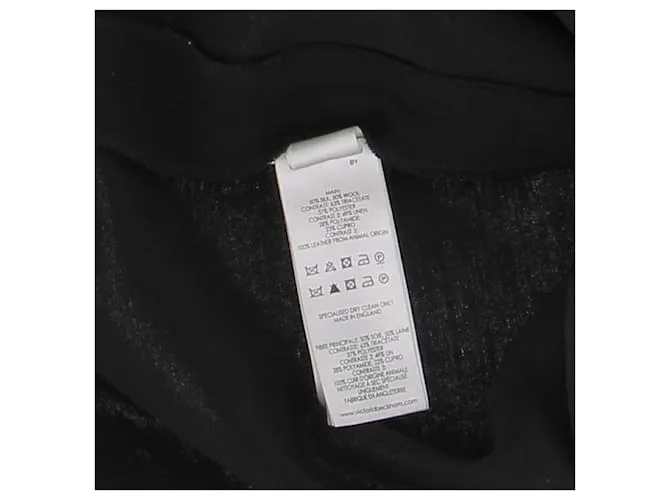 VICTORIA BECKHAM Vestidos T.FR 38 Seda Negro 