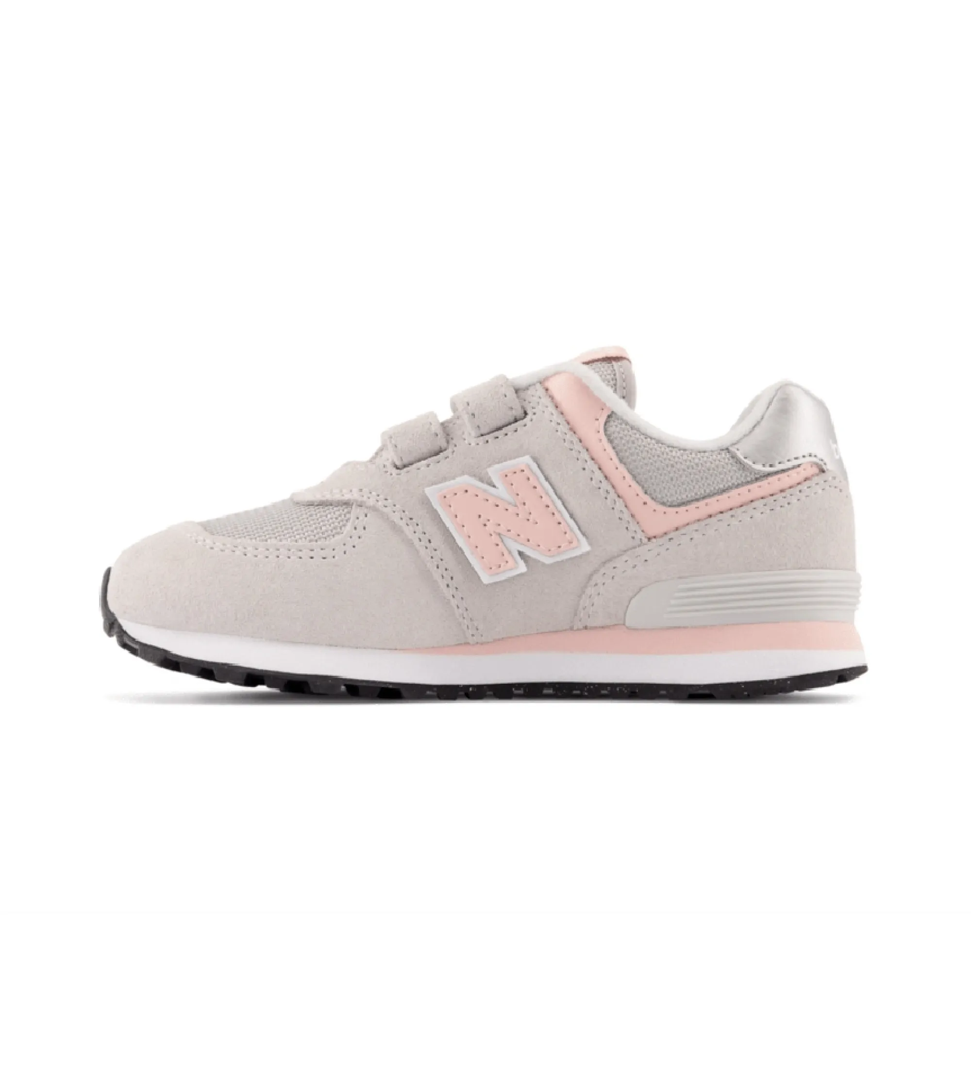 Zapatillas de Piel 574 Core Hook & Loop gris
