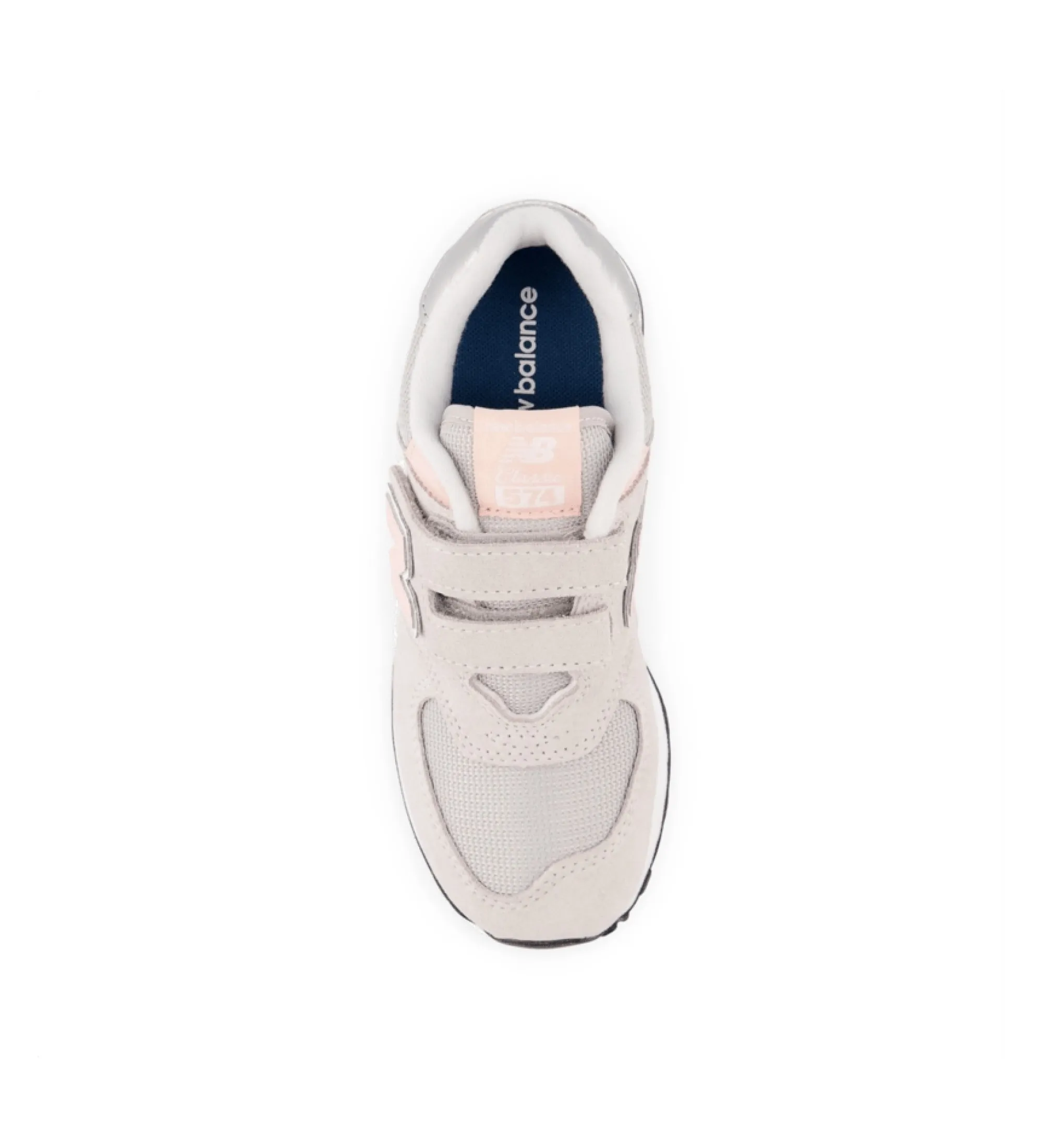 Zapatillas de Piel 574 Core Hook & Loop gris