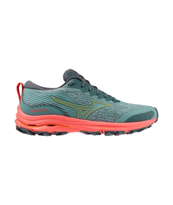 Zapatillas De Trail Mizuno Wave Rider Tt Mujer Gris Oscuro