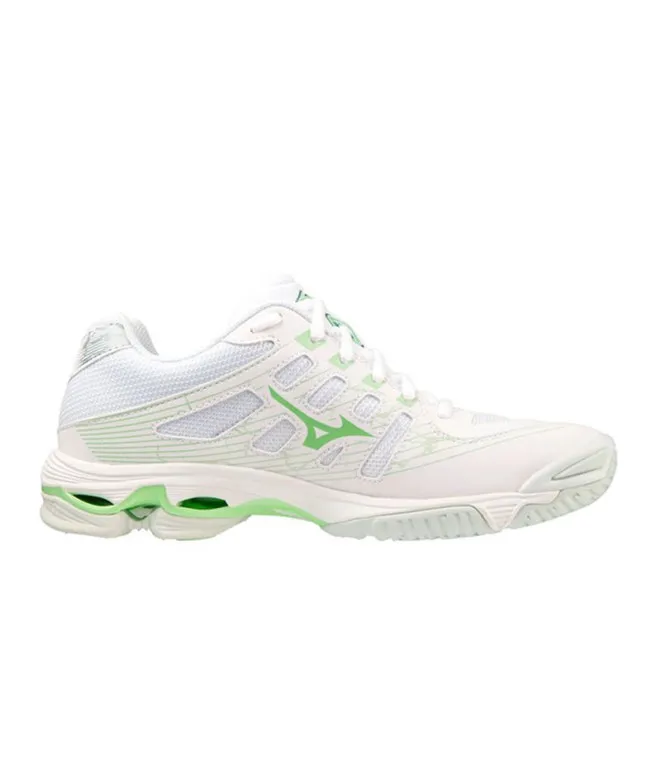 Zapatillas de Voleibol Mizuno Wave Voltage Blanco Mujer