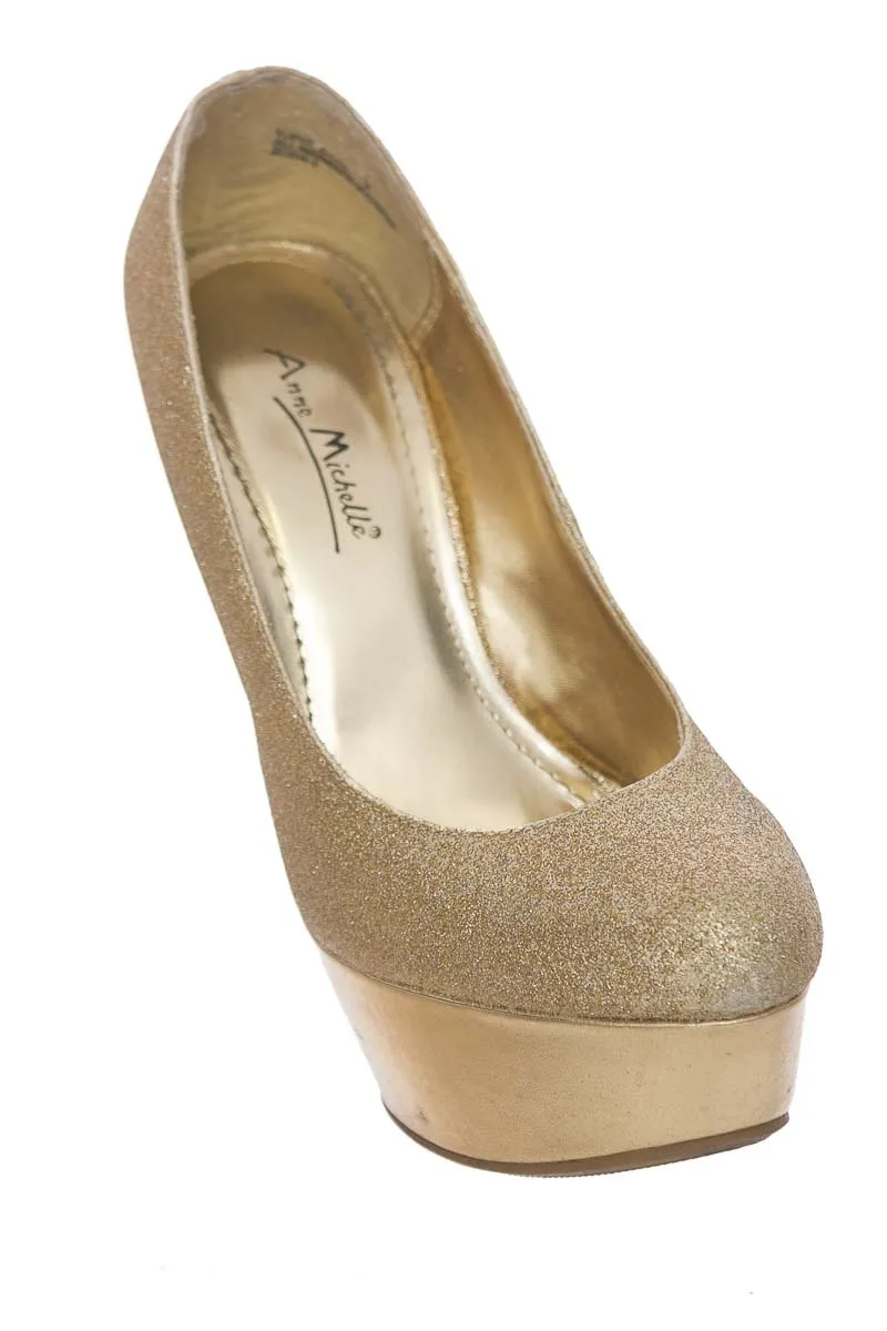 ZAPATOS COLOR DORADO  ANNE MICHELLE